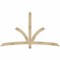 Ekena Millwork Davenport Rough Sawn Timber Gable Bracket, Douglas Fir, 84"W x 49"H x 2"D x 4"F, 14/12 Pitch GBW084X49X0204DAV00RDF - alternate 1